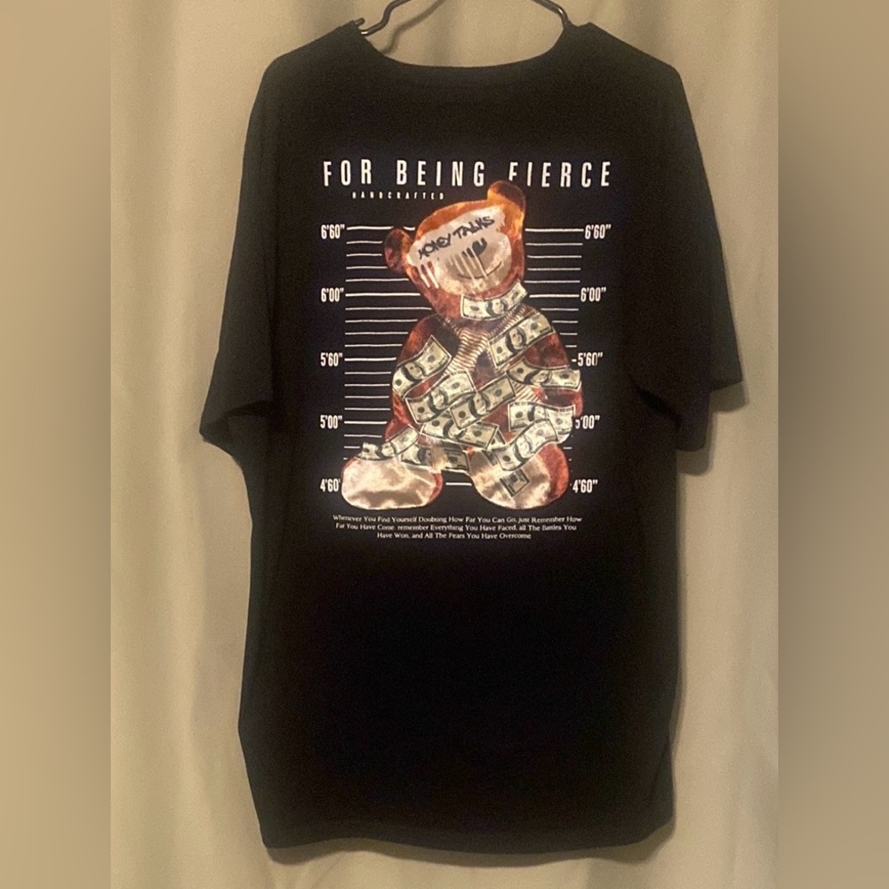 Bordo Cromato CR-24 Chrome Edge Money Talks Black Graphic Tee Mens 5XL - Picture 1 of 7